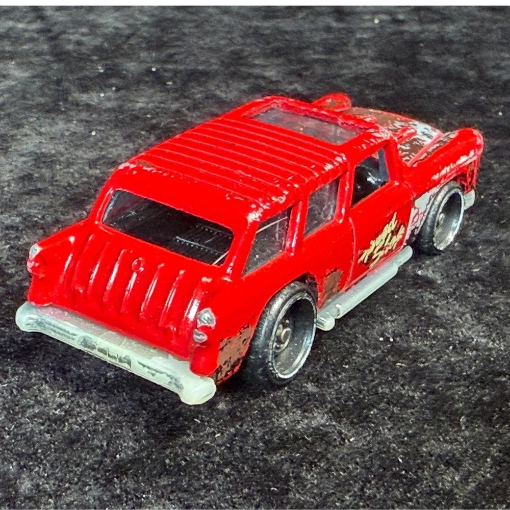 Hot Wheels-Chevy Nomad, 57 Chevy Bel Air Red Flame & Pinstripe, Diecast Lot of 3